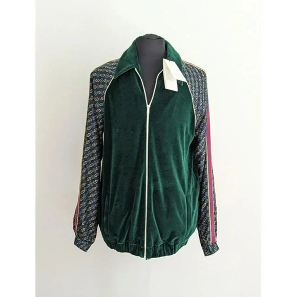 NWT Gucci Men's Bi-Material Oversize Jacket Horsebit Print Size M (MSRP $2,200) - Picture 5 of 12